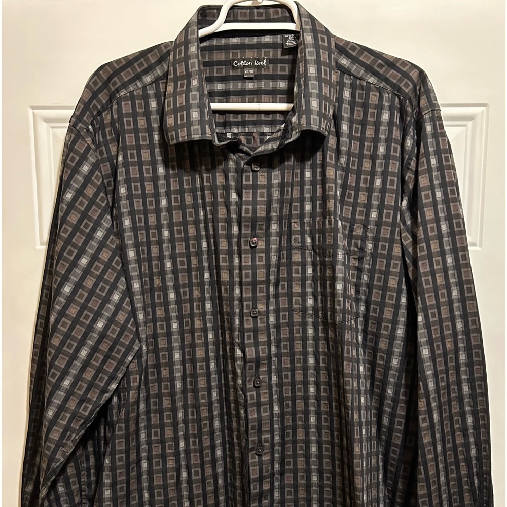 🖤MEN’s COTTON REEL XXL DRESS SHIRT…